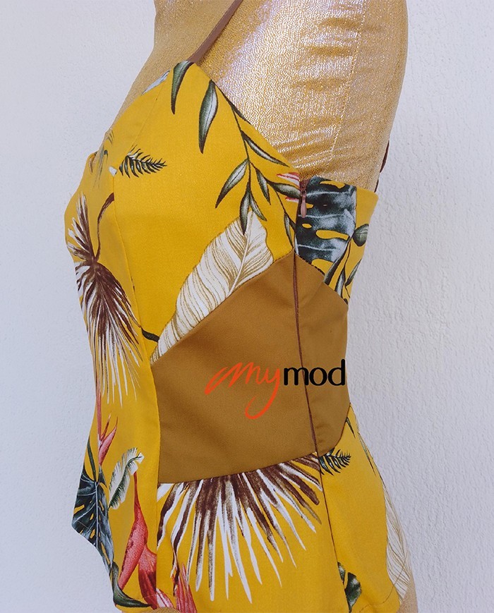 Printed Fitted Tank Top | MYMOD