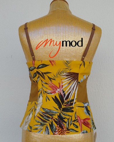 Printed Fitted Tank Top | MYMOD